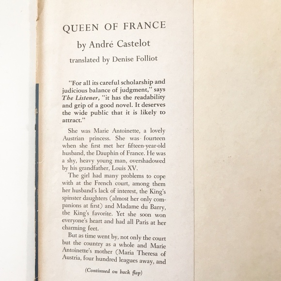 Queen of France by Andre Castelot - Picture 4 of 8